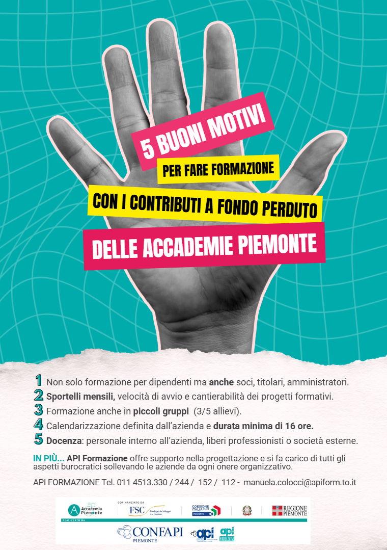 Accademie Piemonte – presentazione breve del progetto formativo