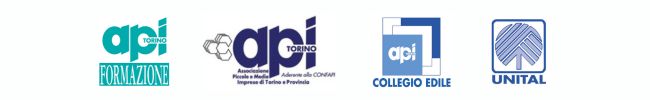corsi edilizia a torino - loghi api formazione api torino collegio edile unital